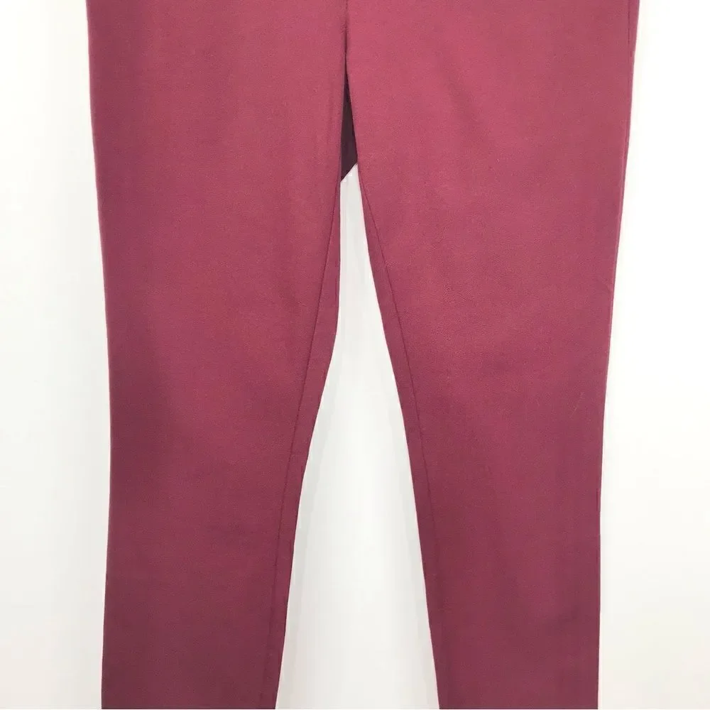 GAP Signature Burgundy Skinny Ankle Classic Pants NEW